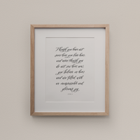 Inexpressible Joy Art Print
