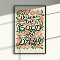 Good Old Days - 24" x 36" Large Wall Poster