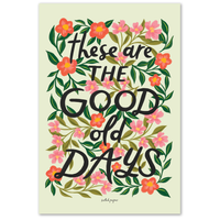 Good Old Days - 24" x 36" Large Wall Poster