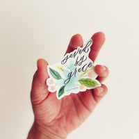 Saved By Grace Sticker
