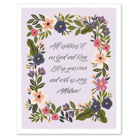 All Creatures of Our God and King Hymn Print