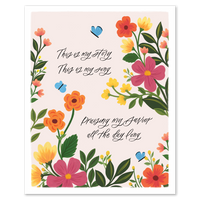 Blessed Assurance Hymn Art Print