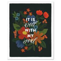 It Is Well Hymn Art Print