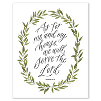 As For Me and My House Print