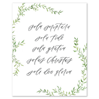Five Solas Art Print