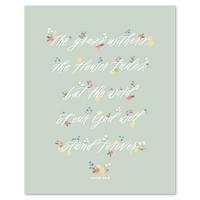 Word of Our God Art Print