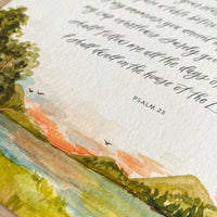 Psalm 23 Art Print
