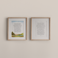 Psalm 23 Simple Art Print