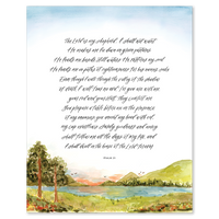 Psalm 23 Art Print