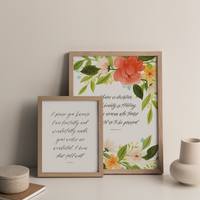 A Woman Who Fears The Lord Art Print