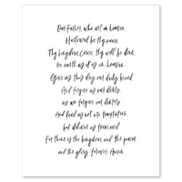 The Lord's Prayer Print