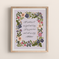 All Creatures of Our God and King Hymn Print
