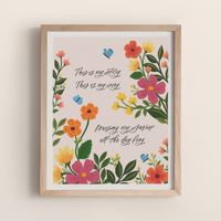 Blessed Assurance Hymn Art Print