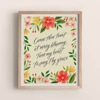 Come Thou Fount Hymn Art Print