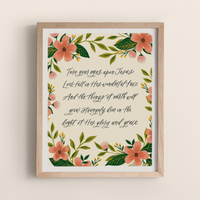Turn Your Eyes Hymn Art Print