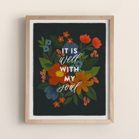 It Is Well Hymn Art Print