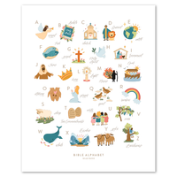 Bible Alphabet Art Print