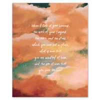 Starry Sky Psalm Art Print