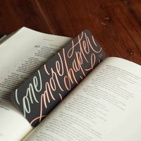 One More Chapter Handlettered Bookmark