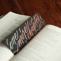 One More Chapter Handlettered Bookmark