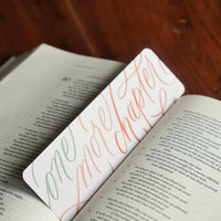 One More Chapter Handlettered Bookmark