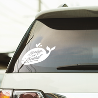 Whale Baby Car Decal