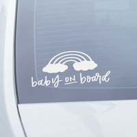 Rainbow Baby Car Decal