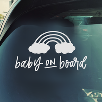 Rainbow Baby Car Decal