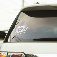 Baby on Board Lettering Car Decal