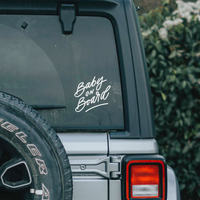 Baby on Board Lettering Car Decal