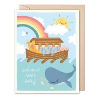 Noah's Ark Baby Card