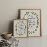 As For Me and My House Print