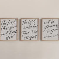 The Lord Bless You Art Print (Set of 3)