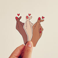 Finger Heart Sticker
