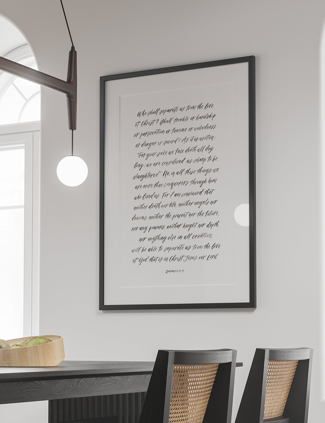 Love of Christ, Romans 8 - 24" x 36" Large Wall Poster