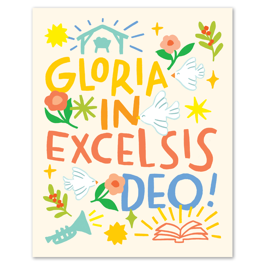 Gloria In Excelsis Deo Art Print
