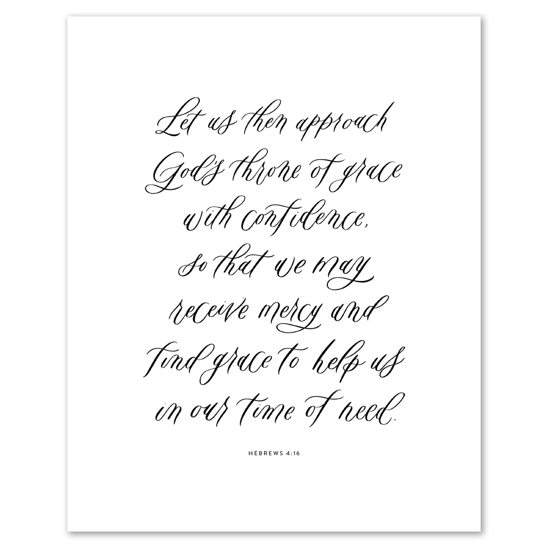 Approach God's Throne Hebrews Art Print