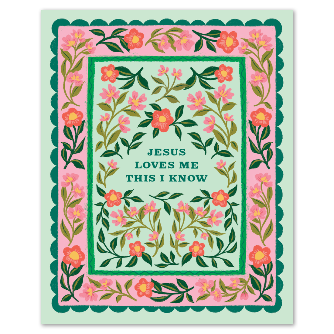 Jesus Loves Me Hymn Art Print