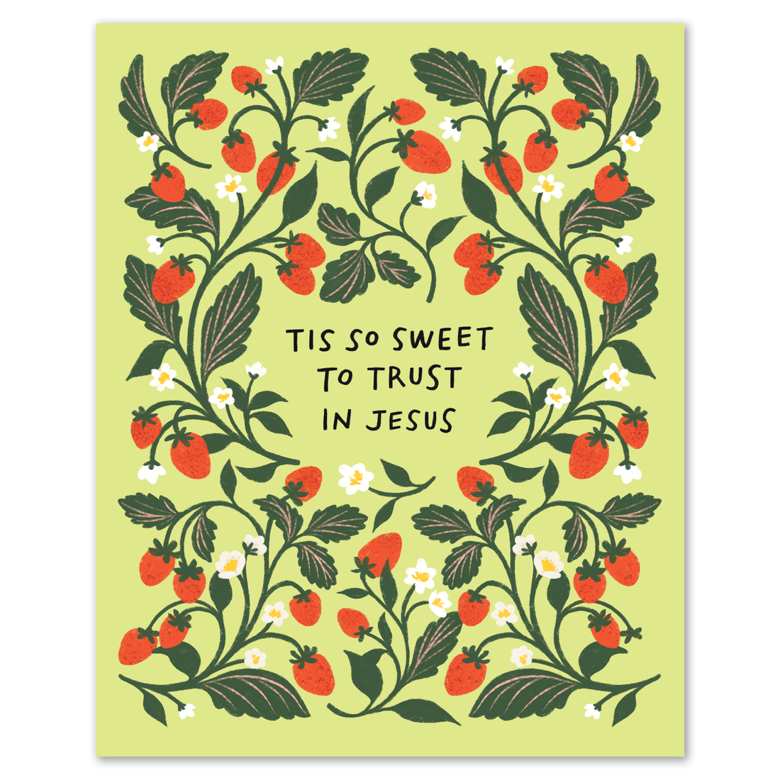 Tis So Sweet to Trust in Jesus Hymn Art Print