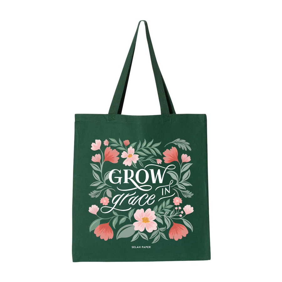 Grow in Grace Tote Bag