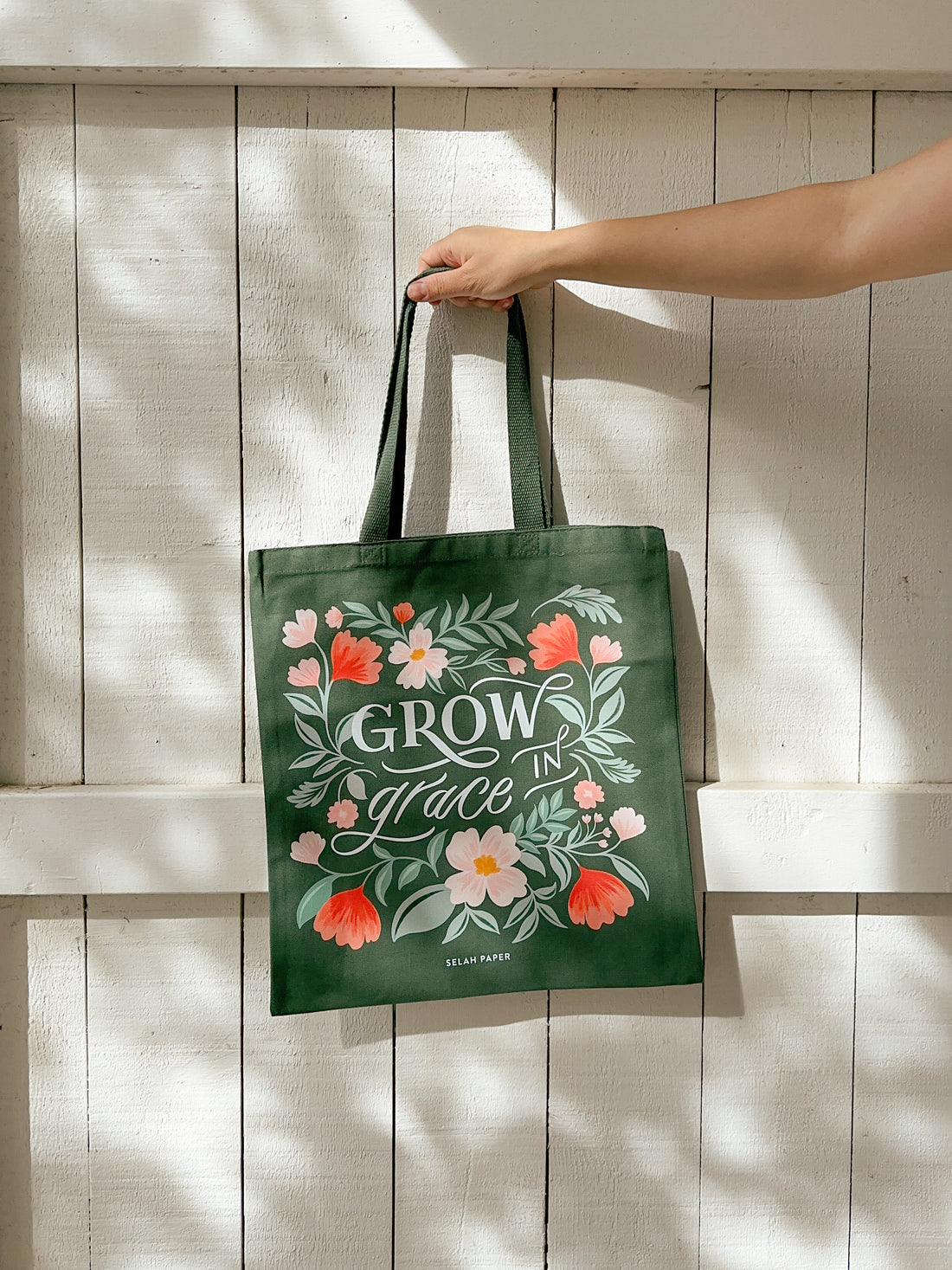 Grow in Grace Tote Bag