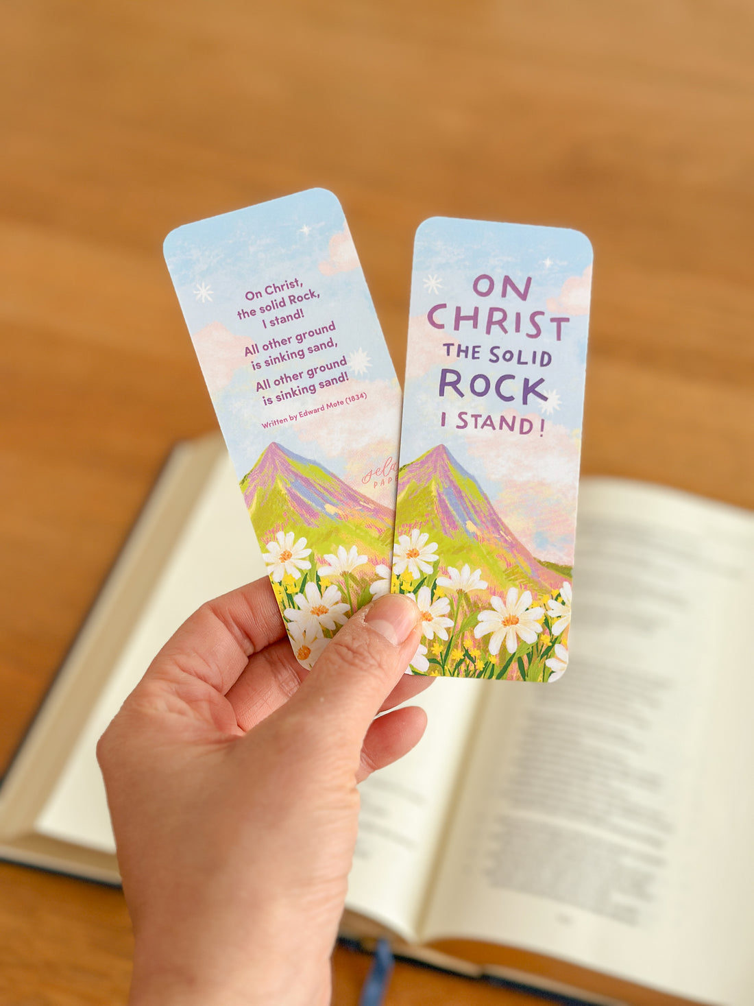 Christ the Rock Hymn Bookmark