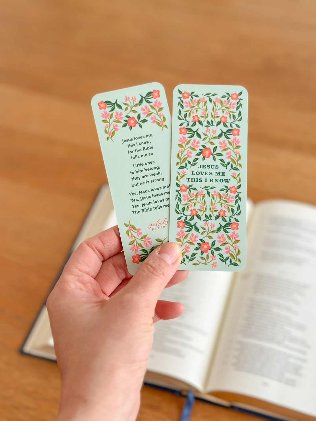 Jesus Loves Me Hymn Bookmark
