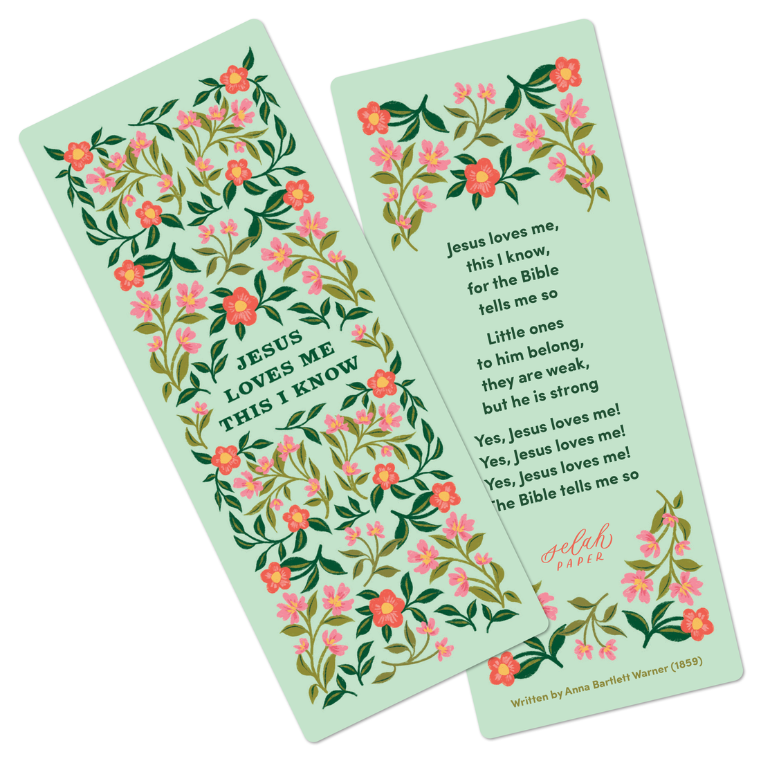 Jesus Loves Me Hymn Bookmark