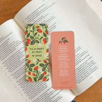 Tis So Sweet Hymn Bookmark