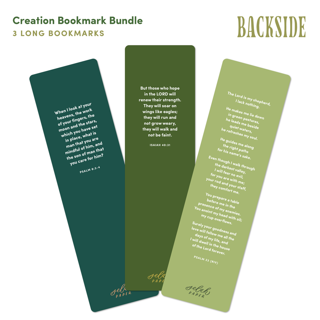 Creation Bible Bookmark Bundle