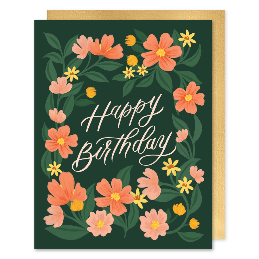 Birthday Flowers Card