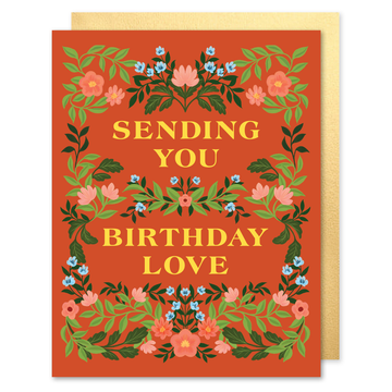 Sending Birthday Love Card