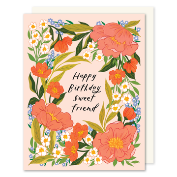 Happy Birthday Sweet Friend Birthday Card