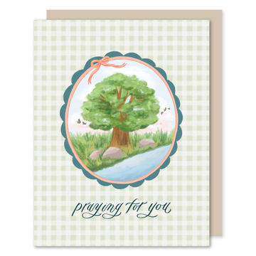Praying For You Gingham Card